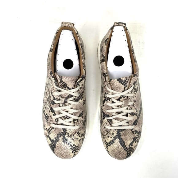 Clarks Un Maui Lace Natural Snake Leather Sneakers - Picture 5 of 7